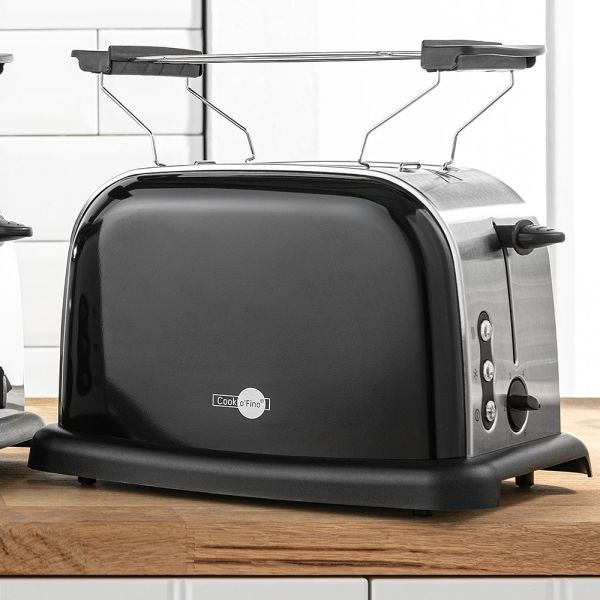 Cook o´Fino Retro-Toaster - Schwarz