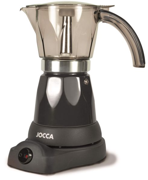 elektrische Espresso Kaffeemaschine in schwarz für bis zu 6 Tassen mit 360° drehbarem Kopf