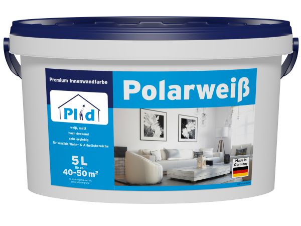 Premium Polarweiss Innenfarbe Wandfarbe Deckenfarbe Profi Farbe Weiß