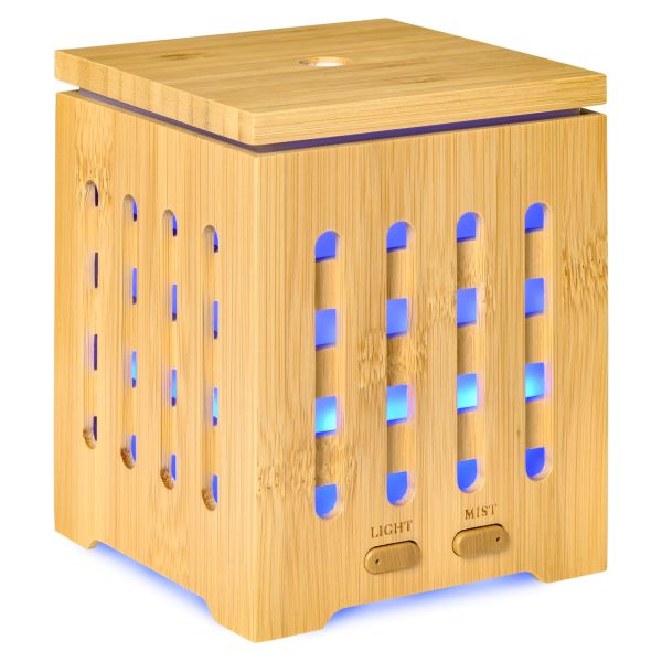 HOMCOM Aroma Elektrische Diffuser Luftbefeuchter für ätherische Öle 7 Farben LED 2 Sprühnebel-Modi w