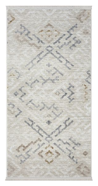 Teppich Leona, 80cm x 150cm, Farbe Beige, rechteckig, Florhöhe 10mm