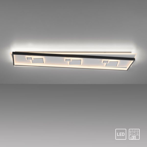 Paul Neuhaus LED Deckenleuchte MAILAK, 1x LED-Board/24Watt + 1x LED-Board/12Watt, Weiss