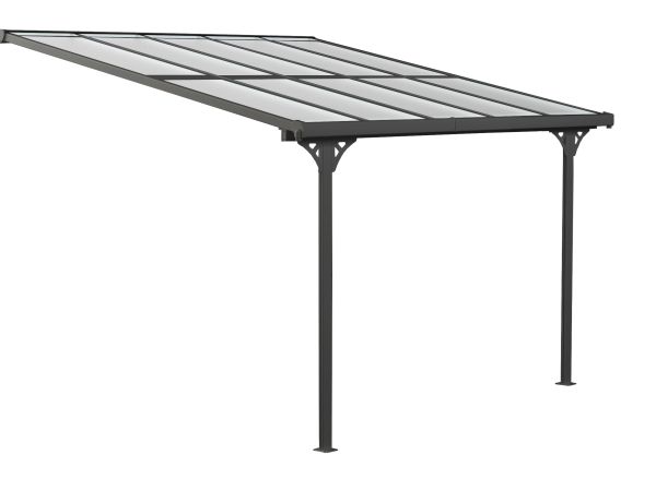 Westmann Aluminium Terrassendach Bruce schwarz 313x300 cm