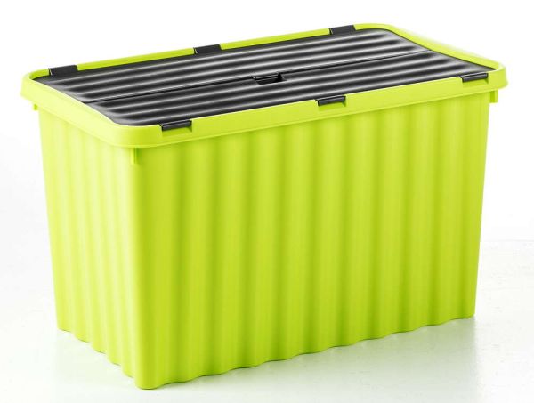 Toptex Wellenbox mit Klappdeckel - Grün/Graphite