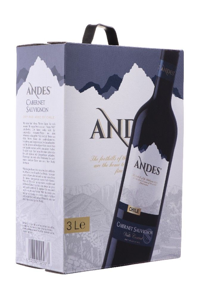 Andes Cabernet Sauvignon trocken 3,0l Bag in Box Andes Norma24 DE