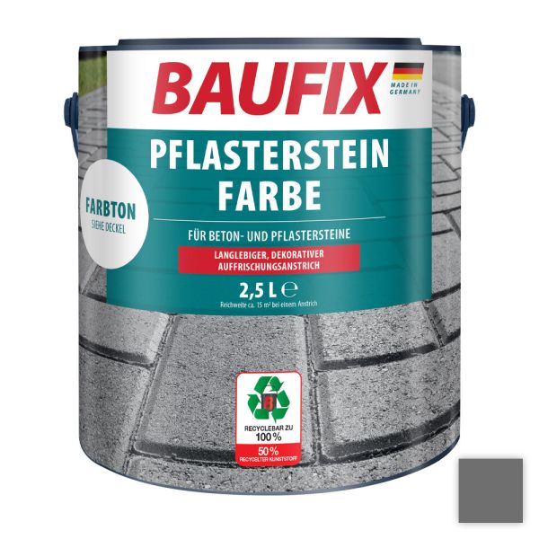 Baufix Pflasterstein-Farbe - grau 2,5L