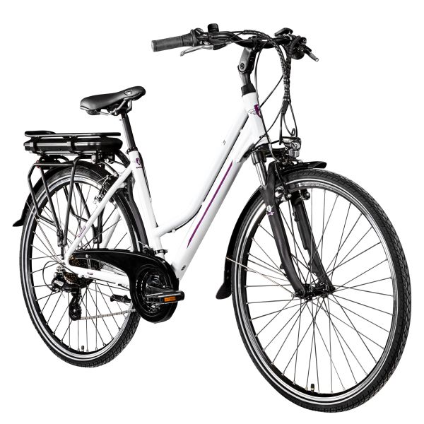 Zündapp Z802 E Bike Trekkingrad Damen ab 155 cm mit Nabenmotor Pedelec Trekking Fahrrad mit 21 Gang