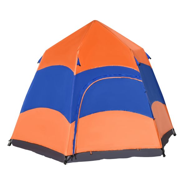 Quick-Up-Zelt Campingzelt Doppelwandig Familienzelt für 4–6 Personen