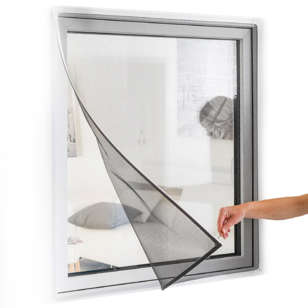 whiteLINE PVC-Insektenschutz-Magnetrahmen für Fenster