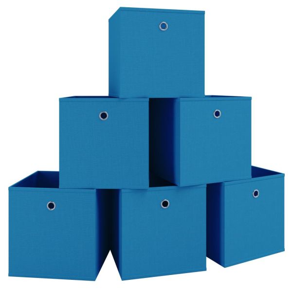 VCM 6er-Set Faltbox Klappbox "Boxas" - ohne Deckel Pink