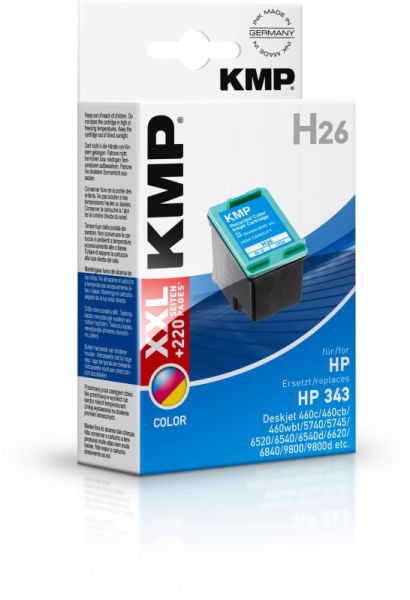 KMP H26 Tintenpatrone ersetzt HP 343 (C8766EE)