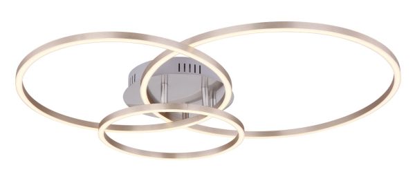 Globo Lighting - MUNNI - Deckenleuchte Metall Nickel matt, LED
