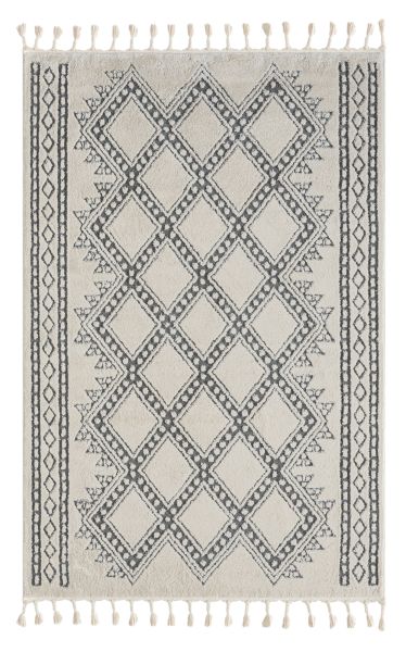 Teppich Moroccan Joy, 140 cm x 200 cm, Farbe weiß, rechteckig, Florhöhe 19mm