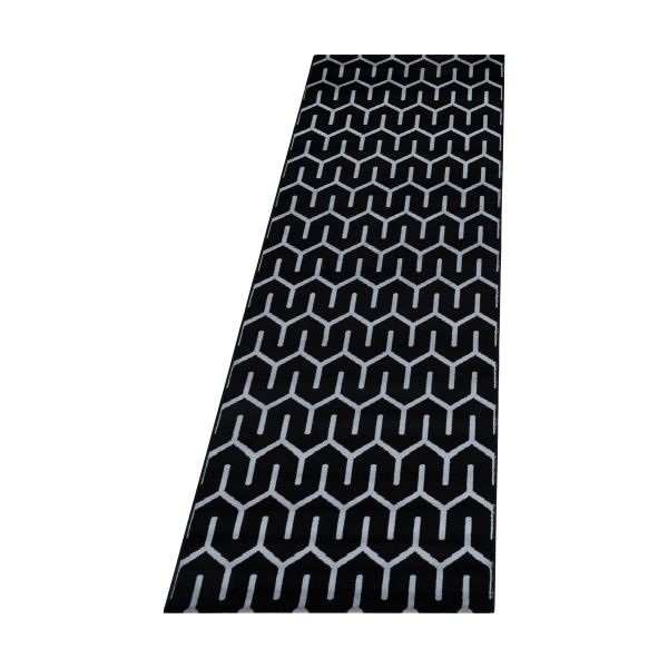 Ayyildiz Teppich, COSTA 3524, BLACK, 80 x 250 cm