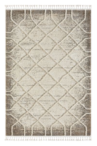 Teppich Maya, 140cm x 200cm, Farbe Weiß, rechteckig, Florhöhe 15mm