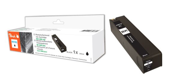 Peach Tintenpatrone, schwarz HC kompatibel zu HP No. 970XL, CN625AE