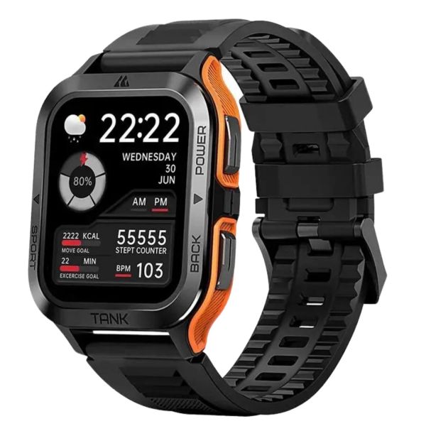 Titan Pro Maxcom Defender Pro Smartwatch Gesundheitsfunktionen Schwarz