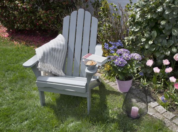 bellavista - Home & Garden® Adirondack Gartensessel "Ben" grau