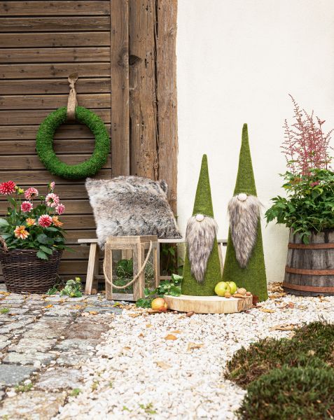 HomeLiving Wichtel "Green", 2er Set, dekoratives Wohnen Accessoires Blickfang herbstlich