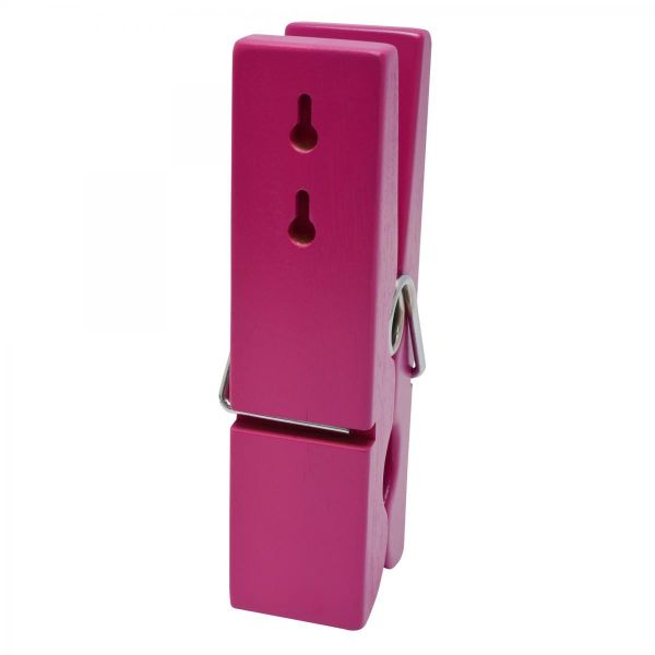 Bella Casa Memoklammer, Notzithalter, XXL-Wäscheklammer, 20 cm, pink