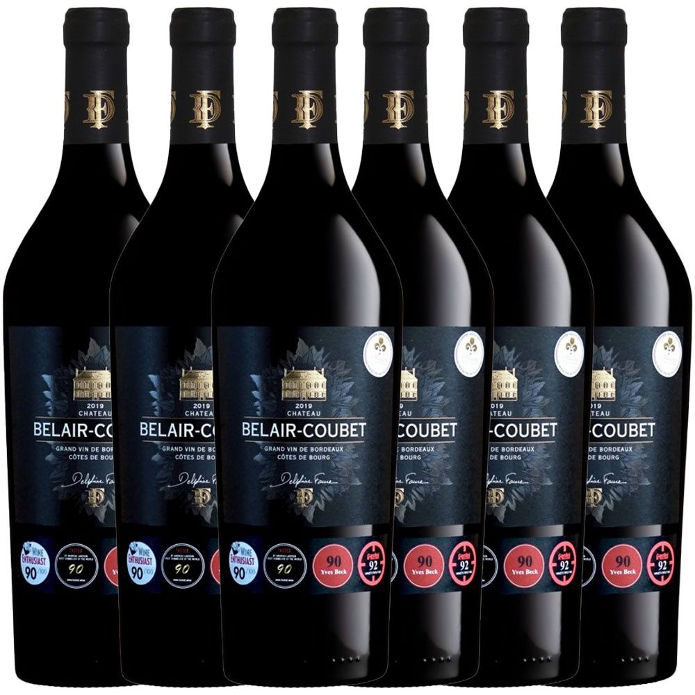 Château Belair-Coubet Grand Vin de Bordeaux Côtes du Bourg Blue Label 2019 - 6er Karton Château Belair-Coubet Norma24 DE
