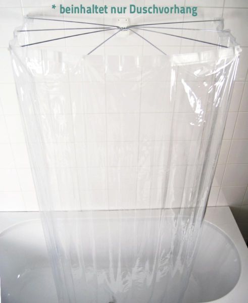 Ersatz-Folien-Duschvorhang für Ombrella, Brillant transparent