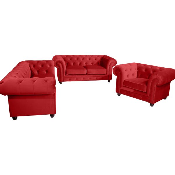 Max Winzer Orleans Sofa 2,5-Sitzer rot