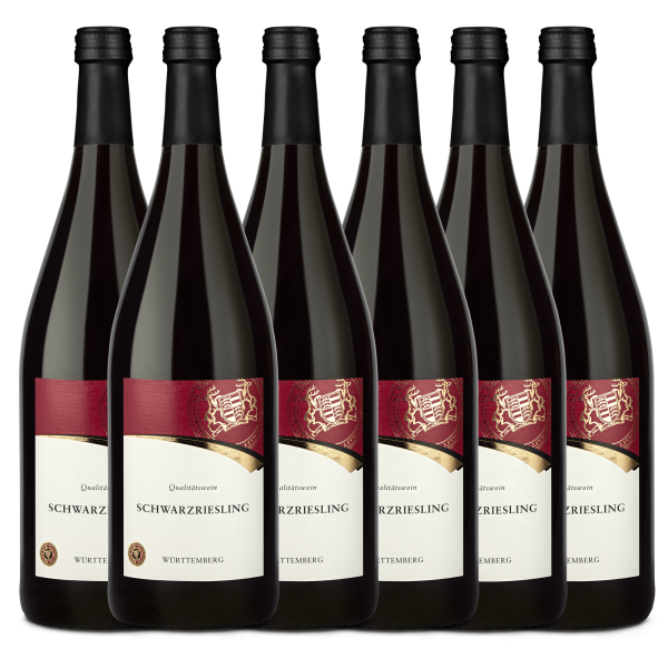 Württemberger Schwarzriesling Qualitätswein lieblich 1,0L 6er Karton