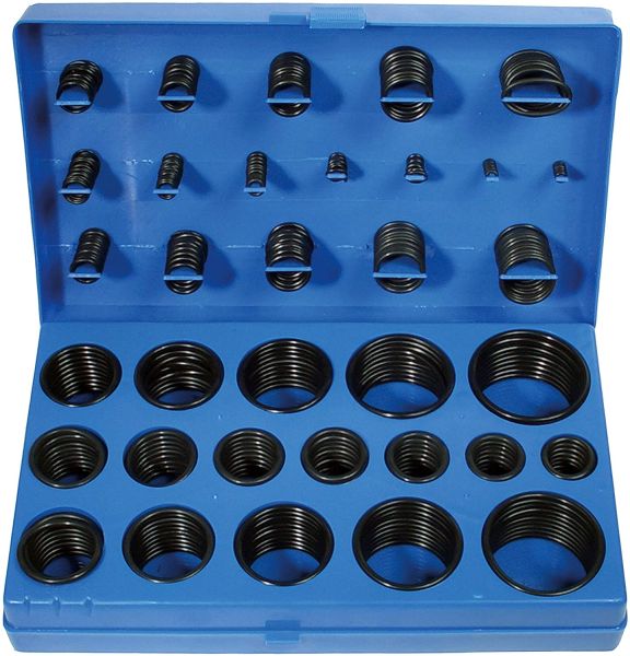 Vintec O-Ringe Dichtungsringe Sortiment 225-tlg 3-22 mm Oringe Rundringe  Setbox Sortimentskasten Sortimentsbox