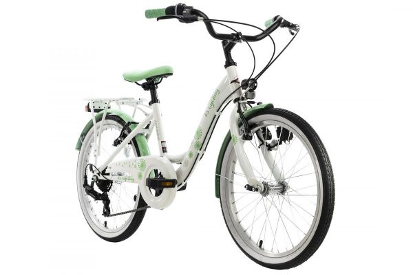 KS Cycling Kinderfahrrad 20'' Dandelion weiß-grün RH 31 cm