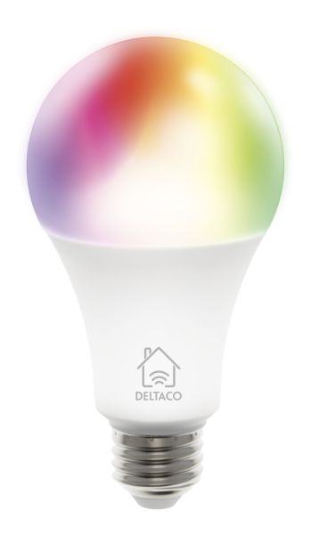 DELTACO Smart Home LED-Lampe, E27, 9W, mehrfarbig, 3er Pack