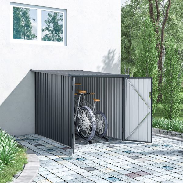 HC Garten & Freizeit Fahrradgarage-/Fahrradhaus-/Fahrradbox, ca. 142 x 198 x 157 cm
