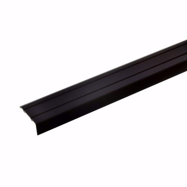 Alu Stufenkanten-Profil 100cm x 24,5mm bronze-dunkel selbstklebend