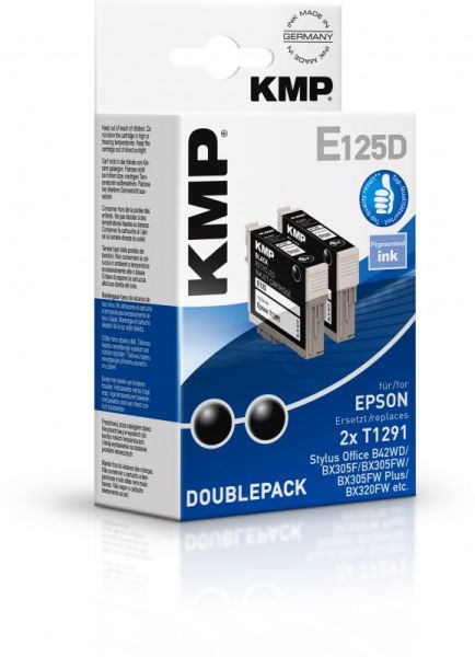 KMP E125D Tintenpatrone ersetzt Epson T1291 (C13T12914010)