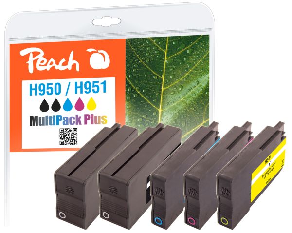 Peach SparPackPl. Tintenpatronen ersetzt HP No. 950*2, No. 951