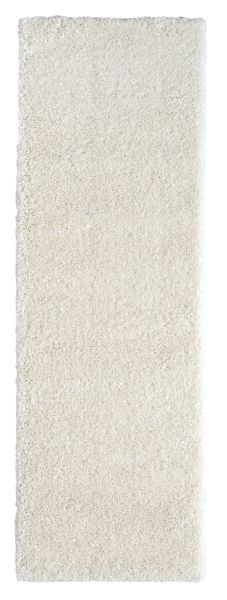 Teppich Elodie, 80cm x 250cm, Farbe Weiß, rechteckig, Florhöhe 37mm