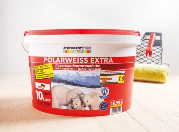 Powertec Color Polarweiß extra, 10 Liter