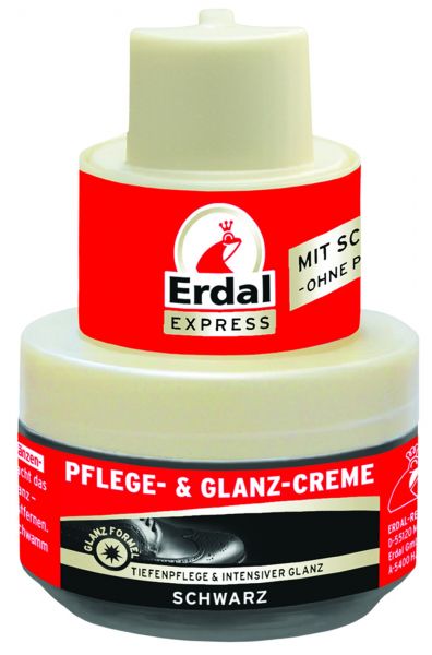 Erdal Pflege & Glanz Creme schwarz 40ml (10 Stück)