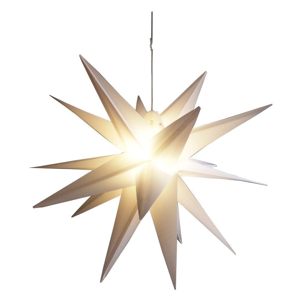 Star-Max LED-Kunststoff-Stern, ca. Norma24 Weiß Ø | - 58 cm