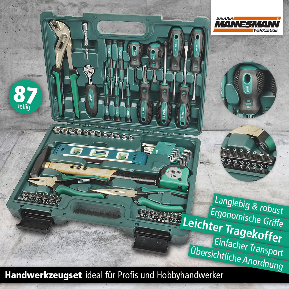 Mannesmann Werkzeugsatz, 87-tlg. | Norma24