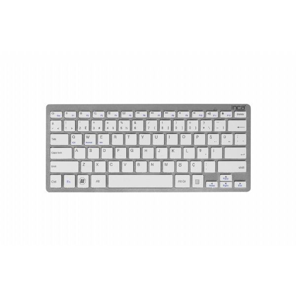 Wireless/kabellose Tastatur IBK-569BT Ultradünn, 10 M Reichweite Silber