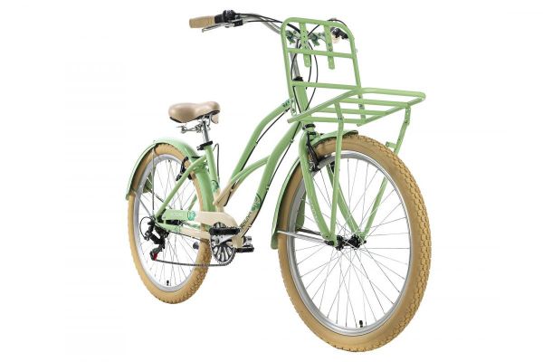 KS Cycling Beachcruiser 26'' Kahuna grün Frontgepäckträger RH 41 cm
