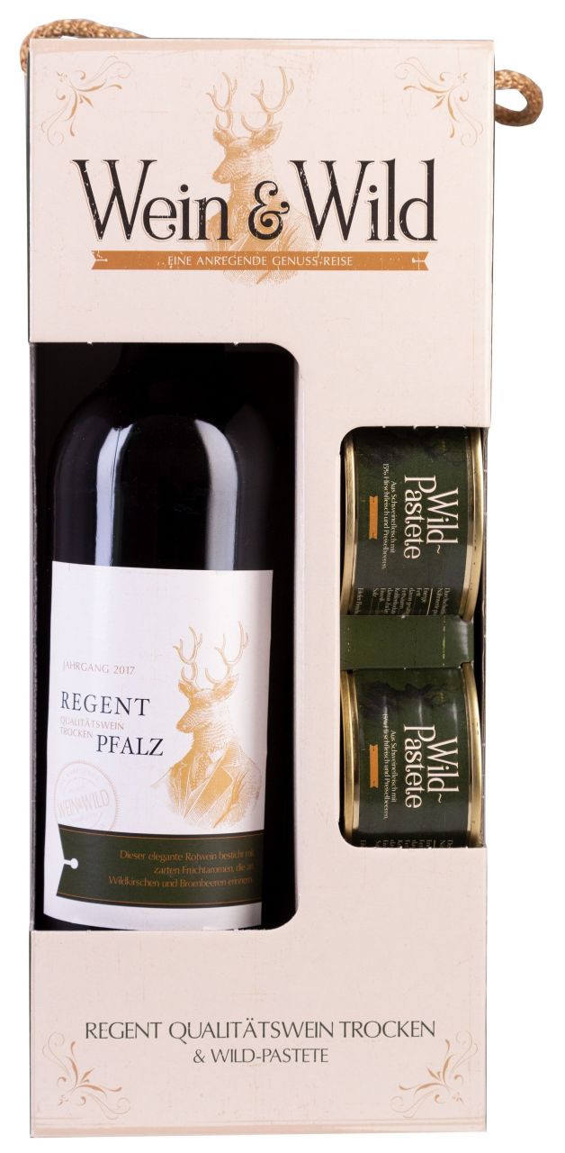 Wein & Wild Geschenkpackung Regent & Wild Pastete, 2019 Moselland Norma24 DE