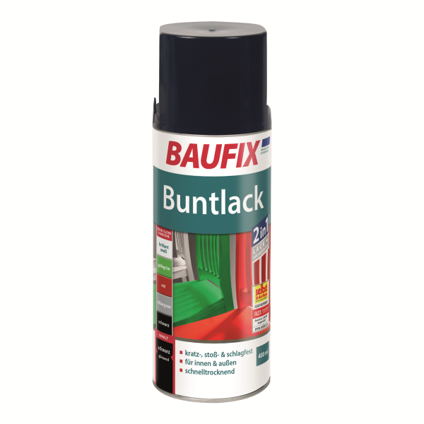 BAUFIX Buntlack Spray Schwarz