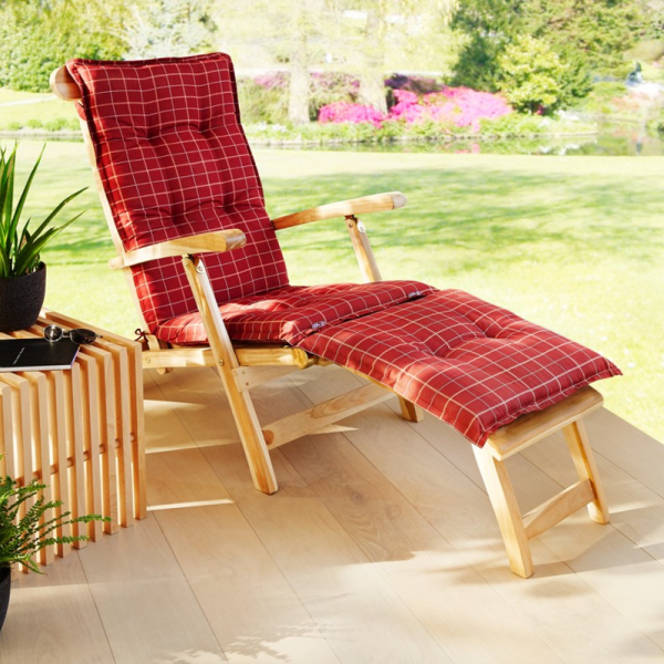 Solax-Sunshine Deckchair-Auflage, Bordeaux