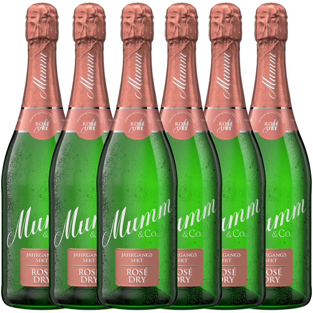 Mumm Rosé Dry Jahrgangssekt - 6er Karton | Norma24