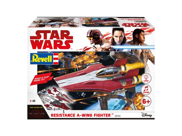 Revell Star Wars Resistance A-wing Fighter, red