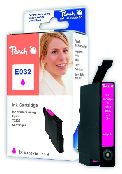 Peach Tintenpatrone magenta kompatibel zu Epson T0323