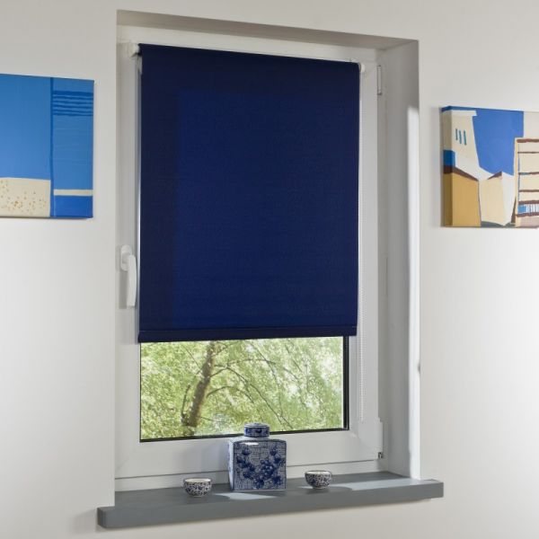 Bella Casa Klemmfix-Rollo, ca. 150 x 45 cm, blau