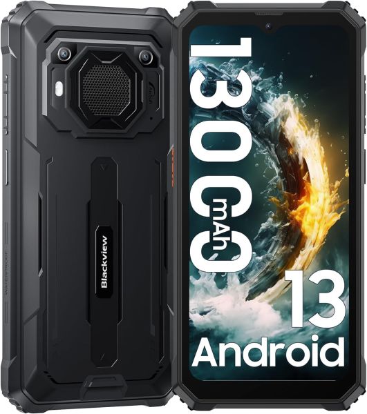 BV8900 Black Rugged Octa Core Smartphone, Outdoorhandy mit 8 GB RAM und 256 GB Speicher